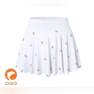 OQQ White Floral Skort Size Small